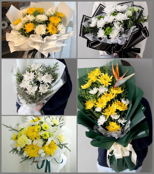 浙江省台州玉环县清港镇后排村白事花束代送